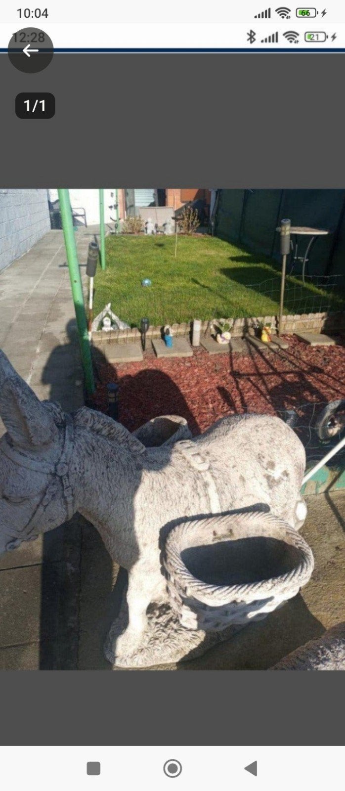 grand âne en béton deco jardin, Enlèvement