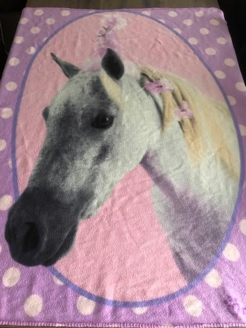 Zachte plaid met paardenfoto 140 / 115, Maison & Meubles, Accessoires pour la Maison | Plaids & Couvertures, Enlèvement ou Envoi