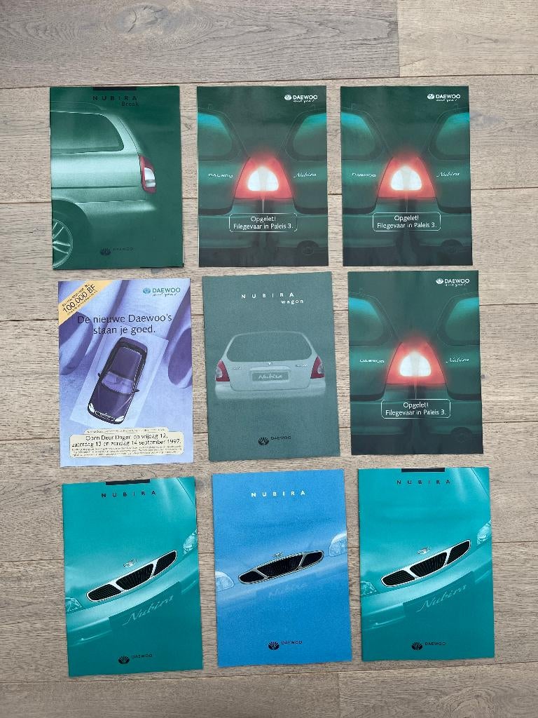DAEWOO NUBIRA FOLDERS, Ophalen of Verzenden