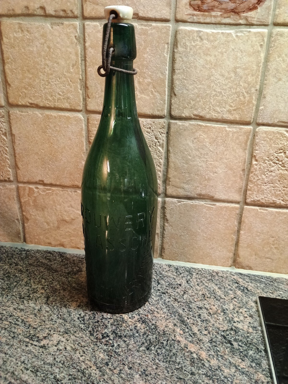 Bierfles 75 cl,  Brwrij Van Assche St Gillis Dendermonde, Verzamelen, Biermerken, Ophalen of Verzenden