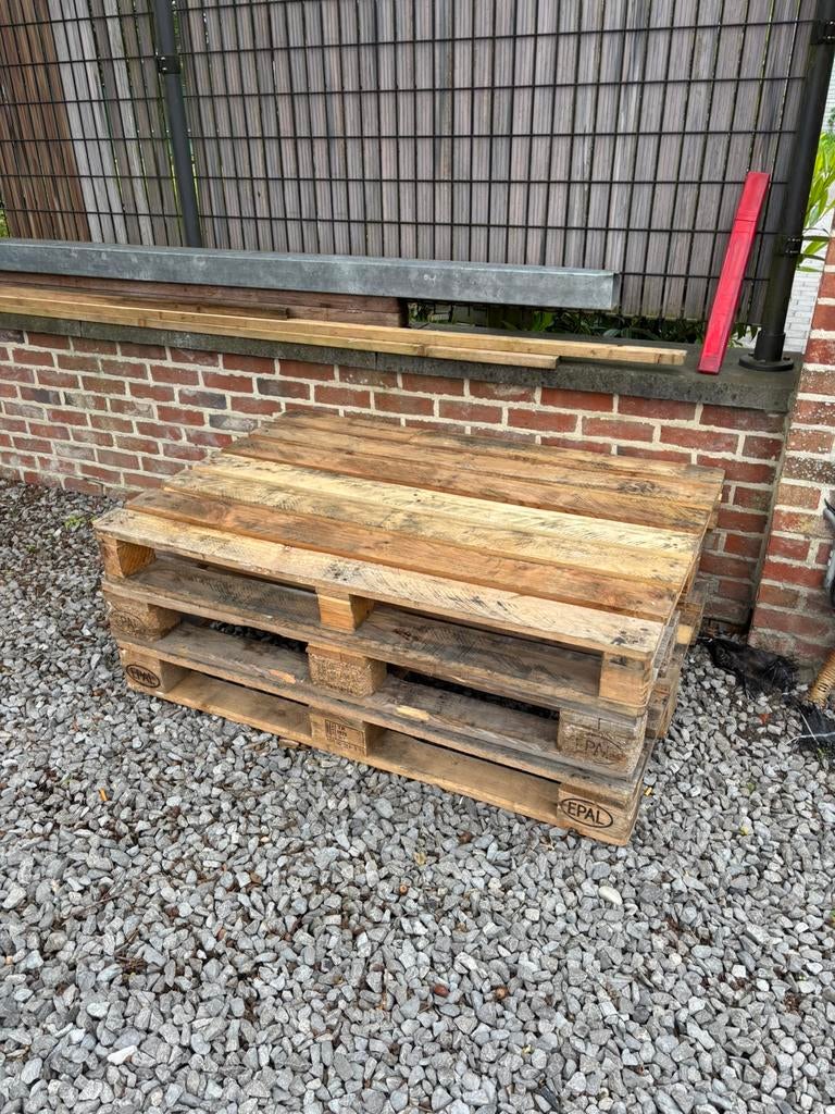 Euro pallet 2 stuks en 1 normaal pallet bieden, Enlèvement, Comme neuf, Palette