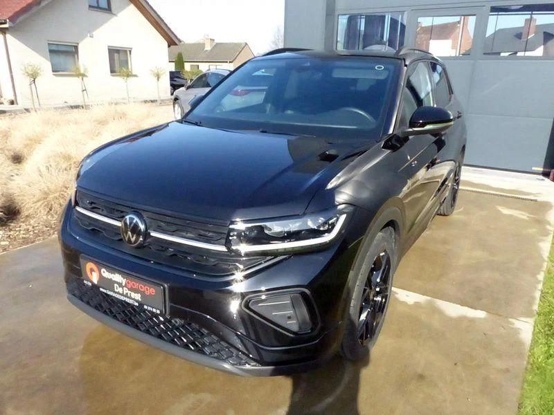 Volkswagen T-Cross RLine, trekhaak, navi, AppConnect, Black, Auto's, Volkswagen, Automaat, T-Cross, 4 cilinders, Zwart