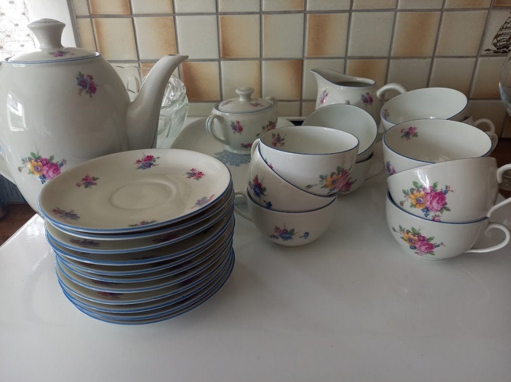 koffieservies, Ophalen
