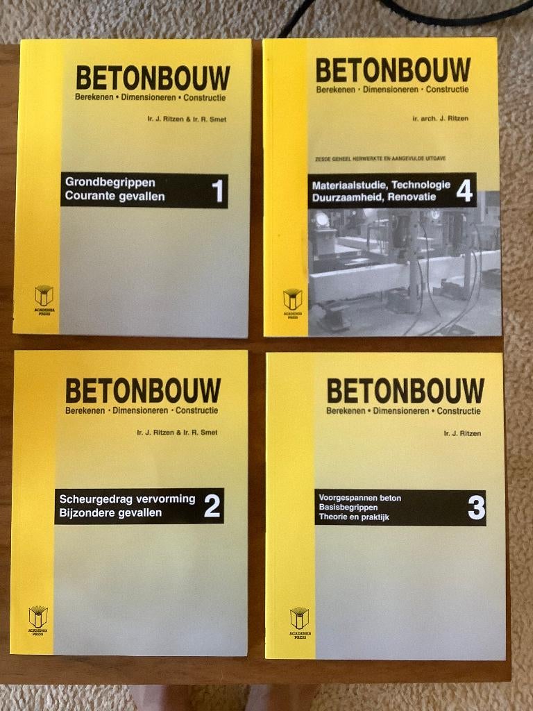 Betonbouw, Livres, Technique, Enlèvement, Neuf, Architecture, Ritzen en Smet
