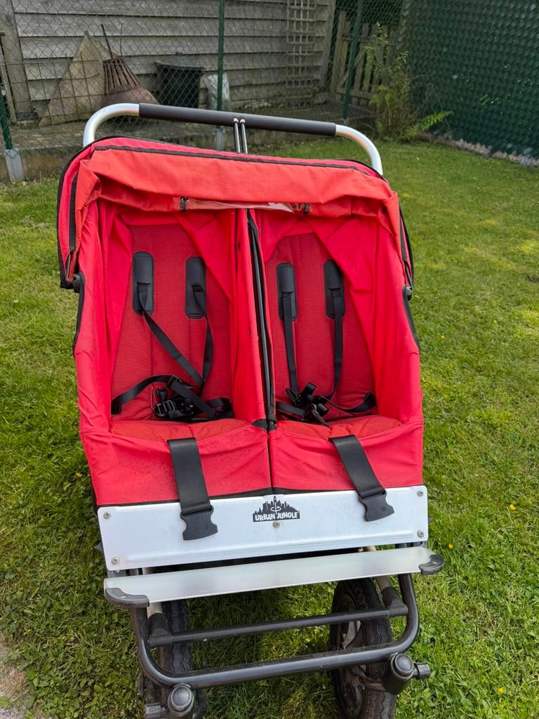 Dubbele buggy urban jungle, Kinderen en Baby's, Ophalen, Gebruikt