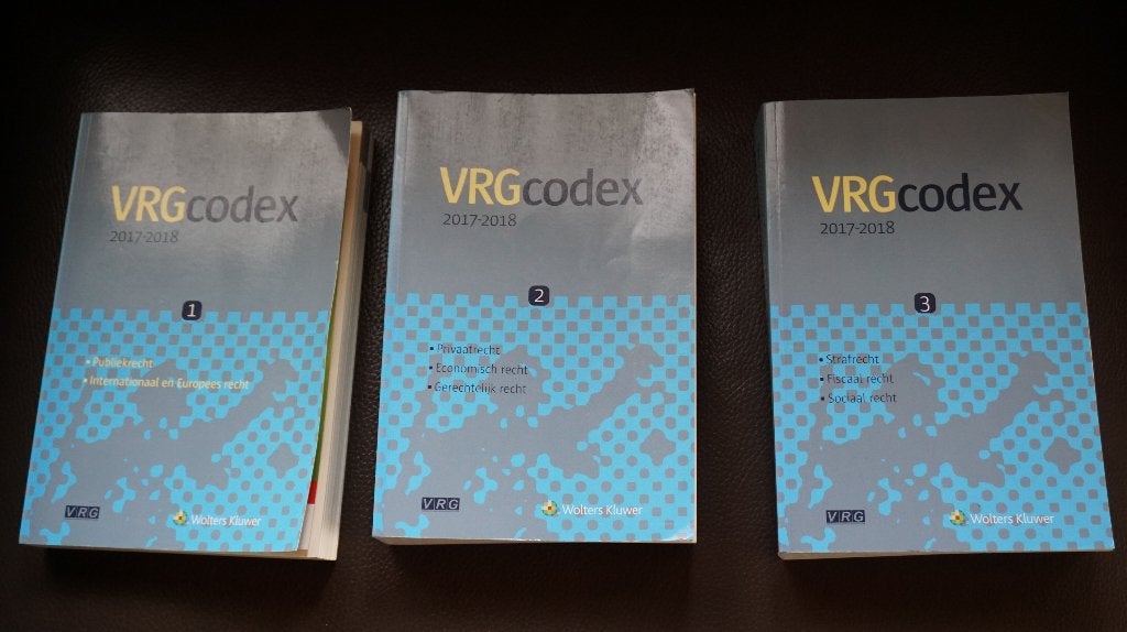 VRG Codex 2017-2018, Boeken, Verzenden, Zo goed als nieuw, Hoger Onderwijs