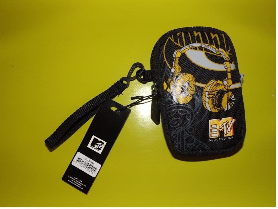 Housse neuve étui pochette MTV 2 coloris monnaie cartes, Enlèvement ou Envoi, Neuf, Noir