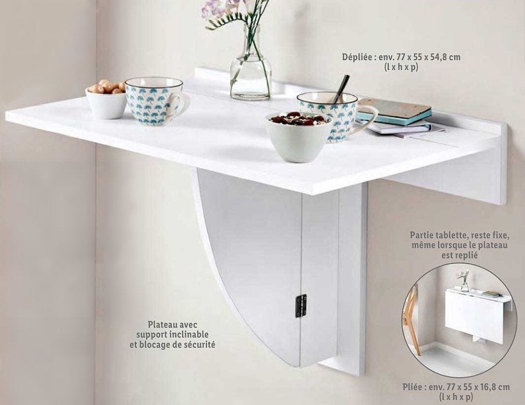 opklapbare wandtafel, Huis en Inrichting, Ophalen, Gebruikt, Rechthoekig, 50 tot 100 cm