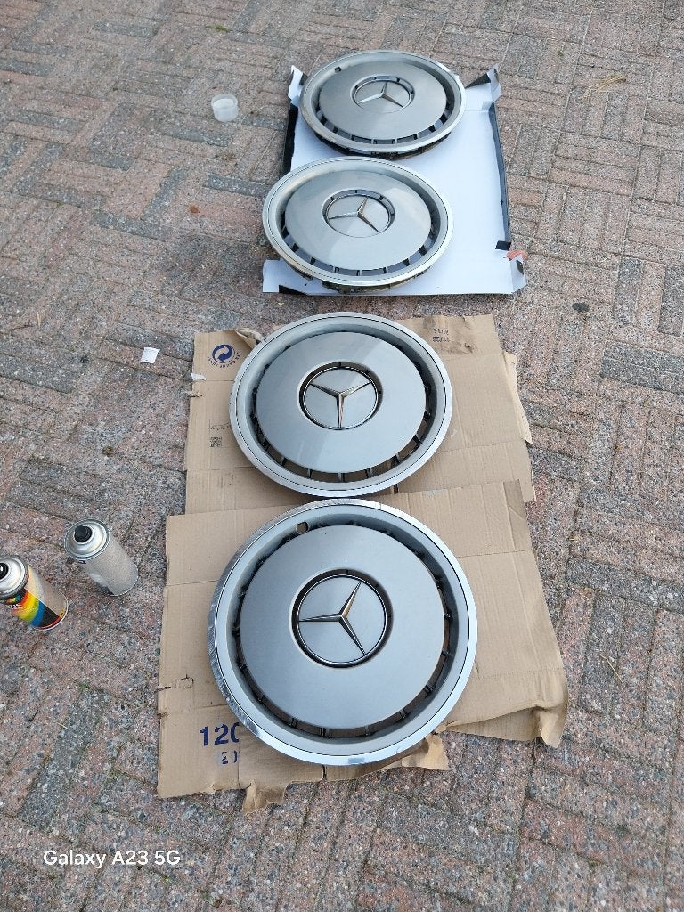 Wieldeksels mercedes vintage, Ophalen, Gebruikt