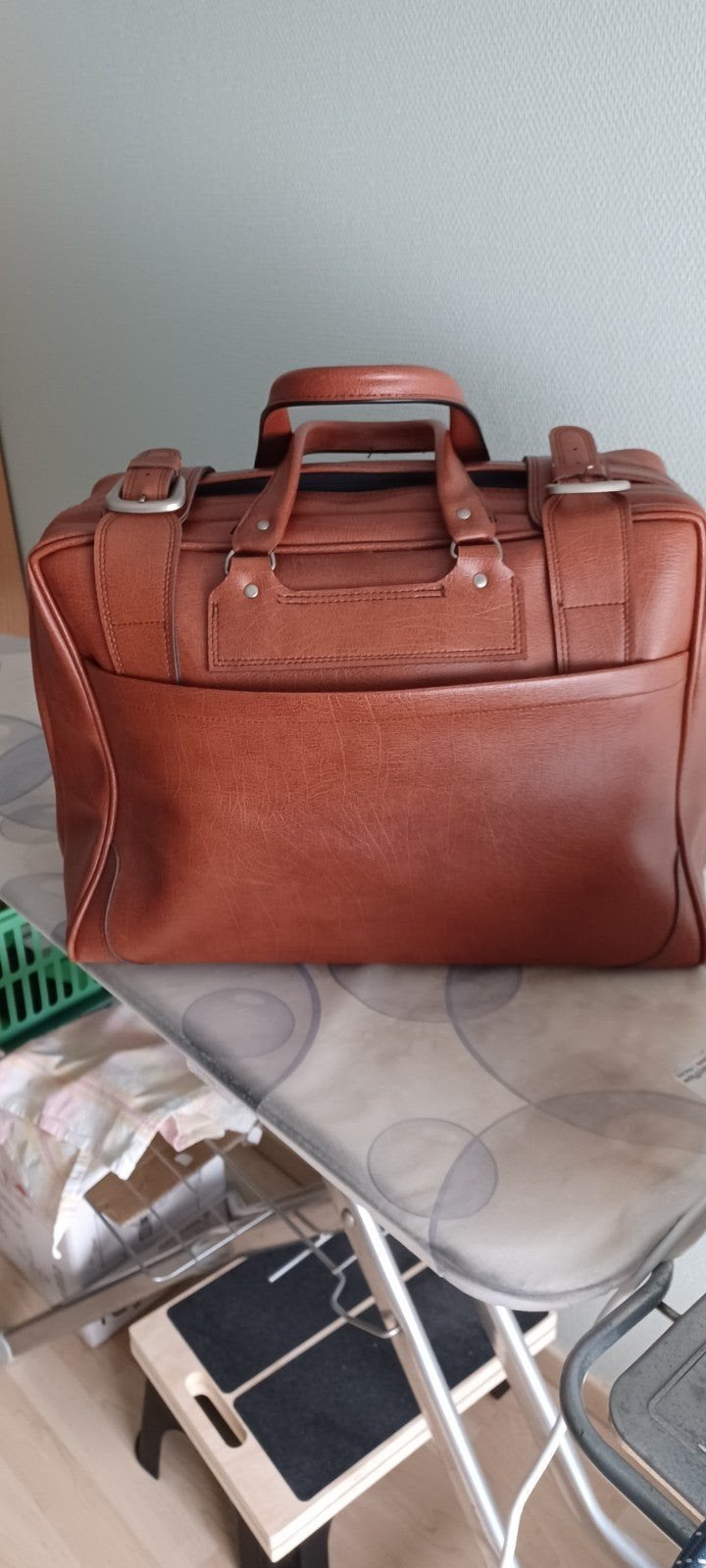 lederen reistas/valies, Handtassen en Accessoires, Ophalen