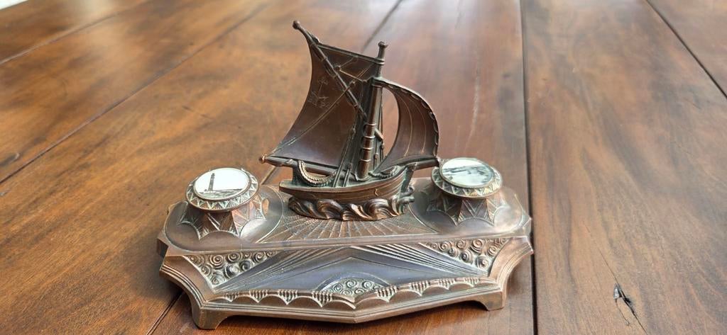 Art deco inktpot/ duinkerke, Antiek en Kunst, Ophalen of Verzenden