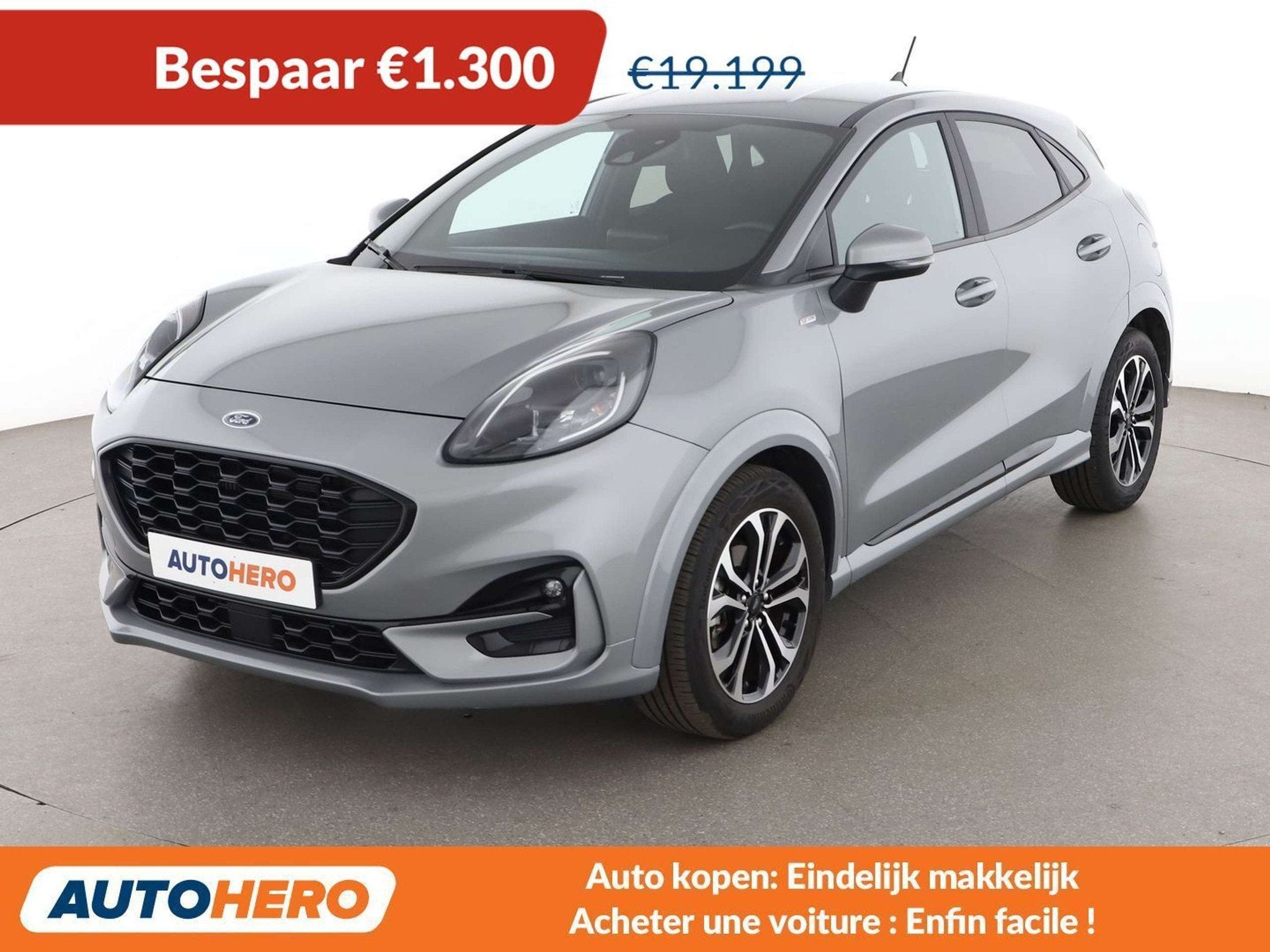 Ford Puma 1.0 EcoBoost Mild-Hybrid ST-Line, Autos, 121 g/km, Argent ou Gris, Achat, Euro 6