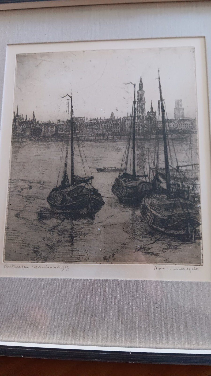 etsen Anton pieck ....enz, Antiek en Kunst, Ophalen
