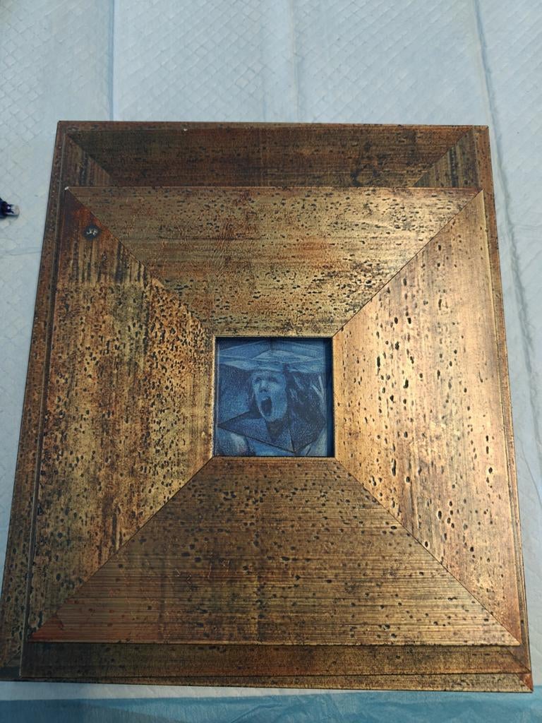 Schilderij, fotokader, Ophalen of Verzenden, Gebruikt, Rechthoekig, Hout