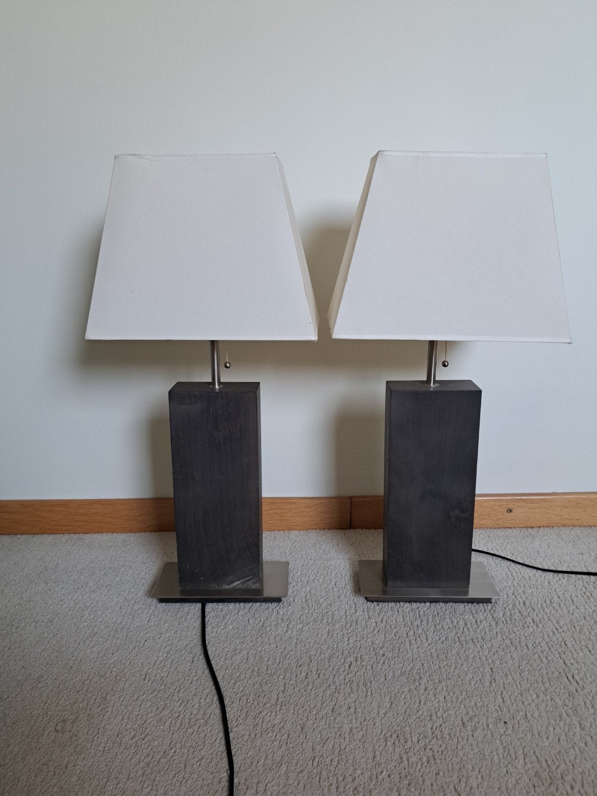 2 design staanlampen ., Ophalen, Hout