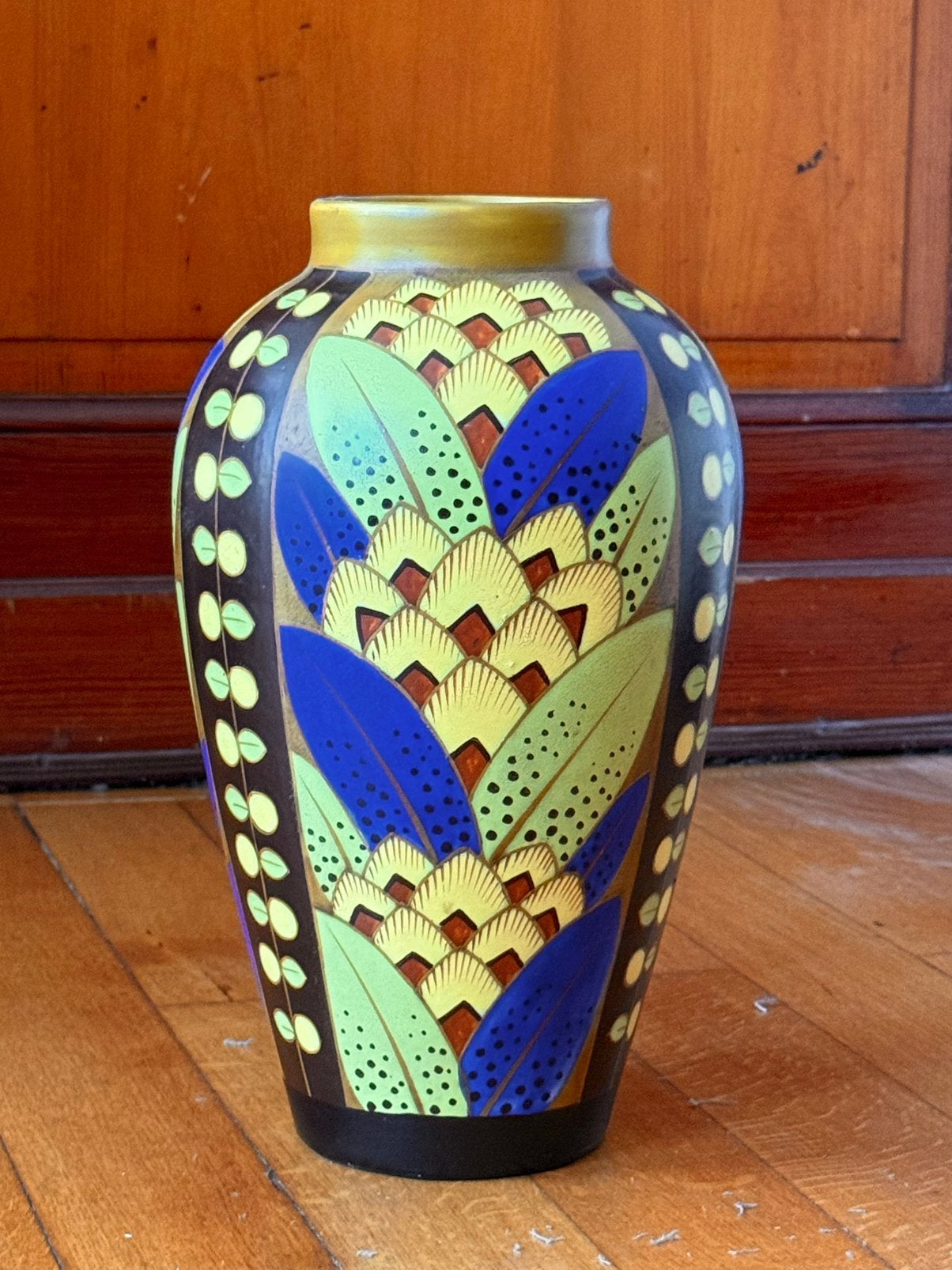 Grand vase Boch Frères Keramis Catteau D2232 art déco, Antiquités & Art, Enlèvement ou Envoi