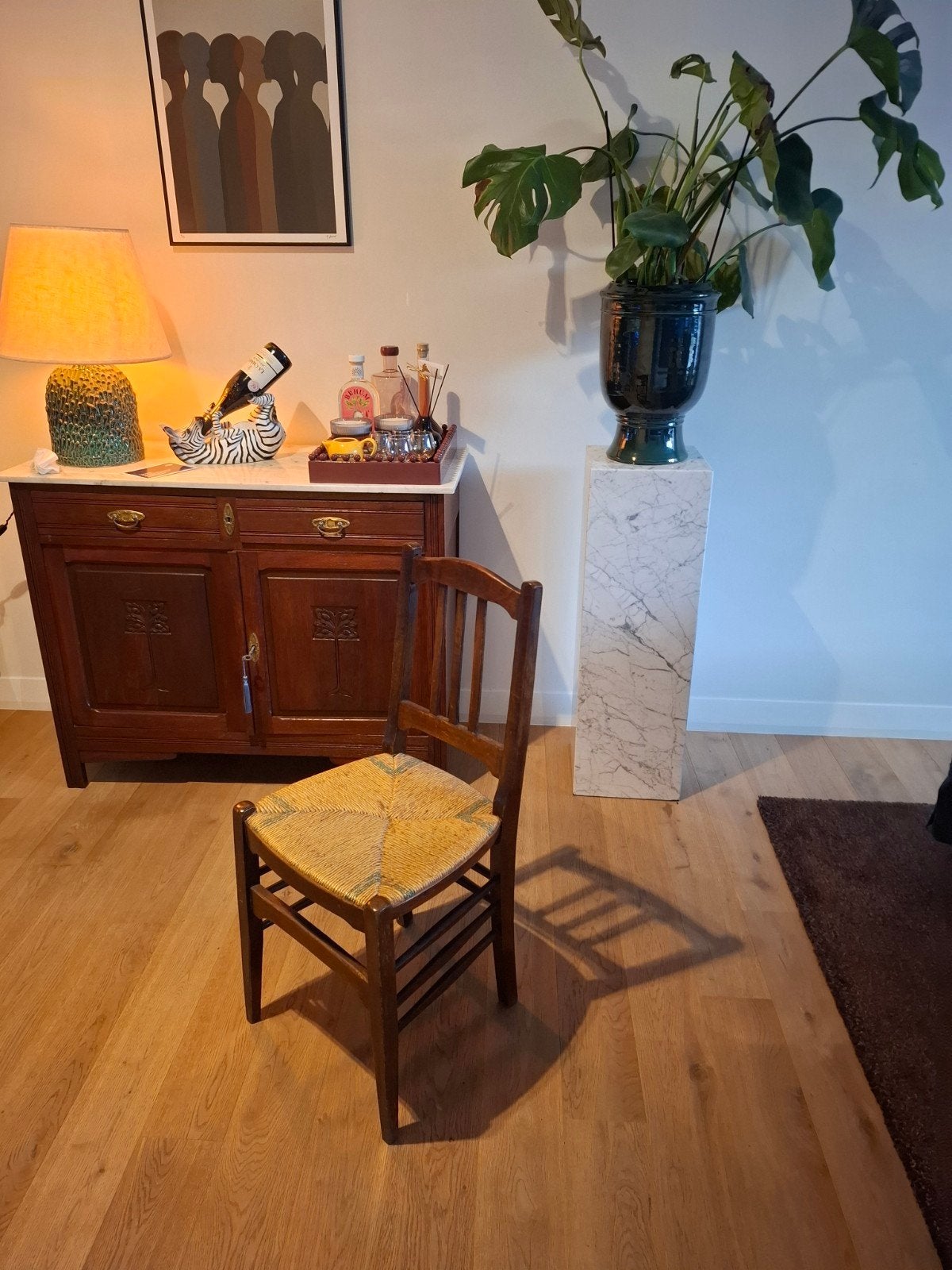 6 chaises en chêne, Enlèvement ou Envoi