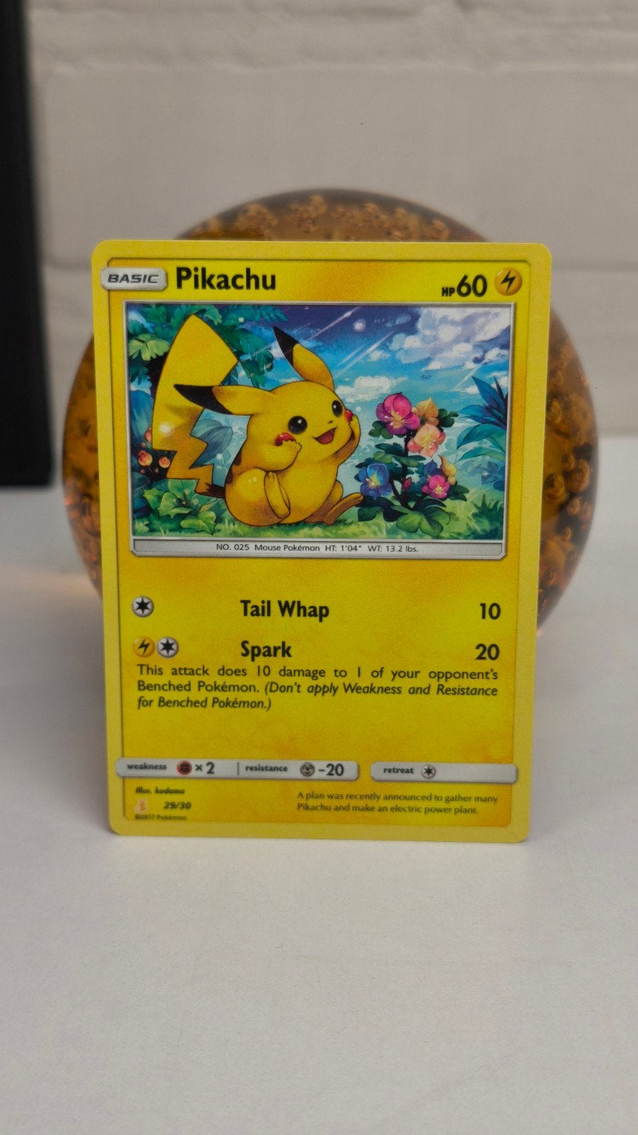 Originele Pokémon Kaart Pikachu 29/30 (60 HP) - Sun & Moon, Enlèvement ou Envoi
