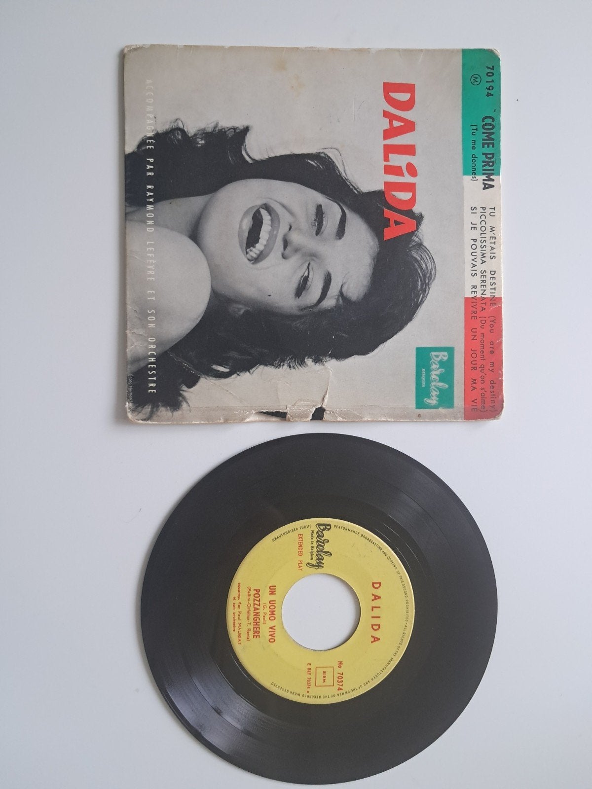 2 singles DALIDA, Ophalen