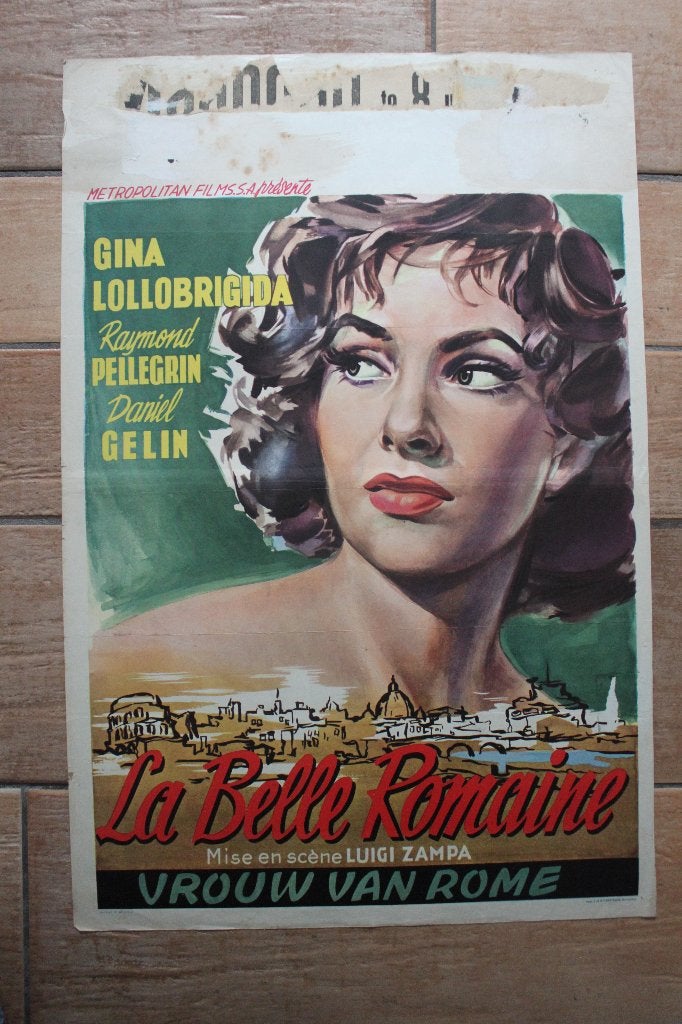 filmaffiche Gina Lollobrigida La Romana 1954 filmposter, Enlèvement ou Envoi, Rectangulaire vertical, A1 jusqu'à A3, Utilisé