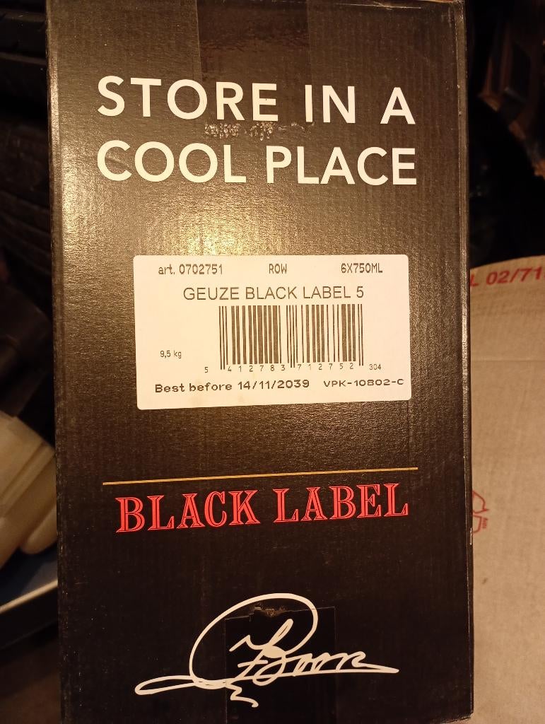 Geuze Boon Black Label 5 75cl, Verzamelen, Ophalen of Verzenden, Nieuw