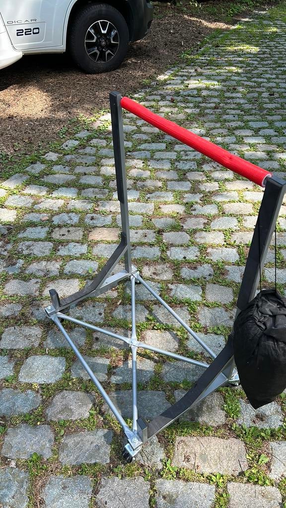 Hardtop rek met wielen en overtrek, Ophalen, Zo goed als nieuw