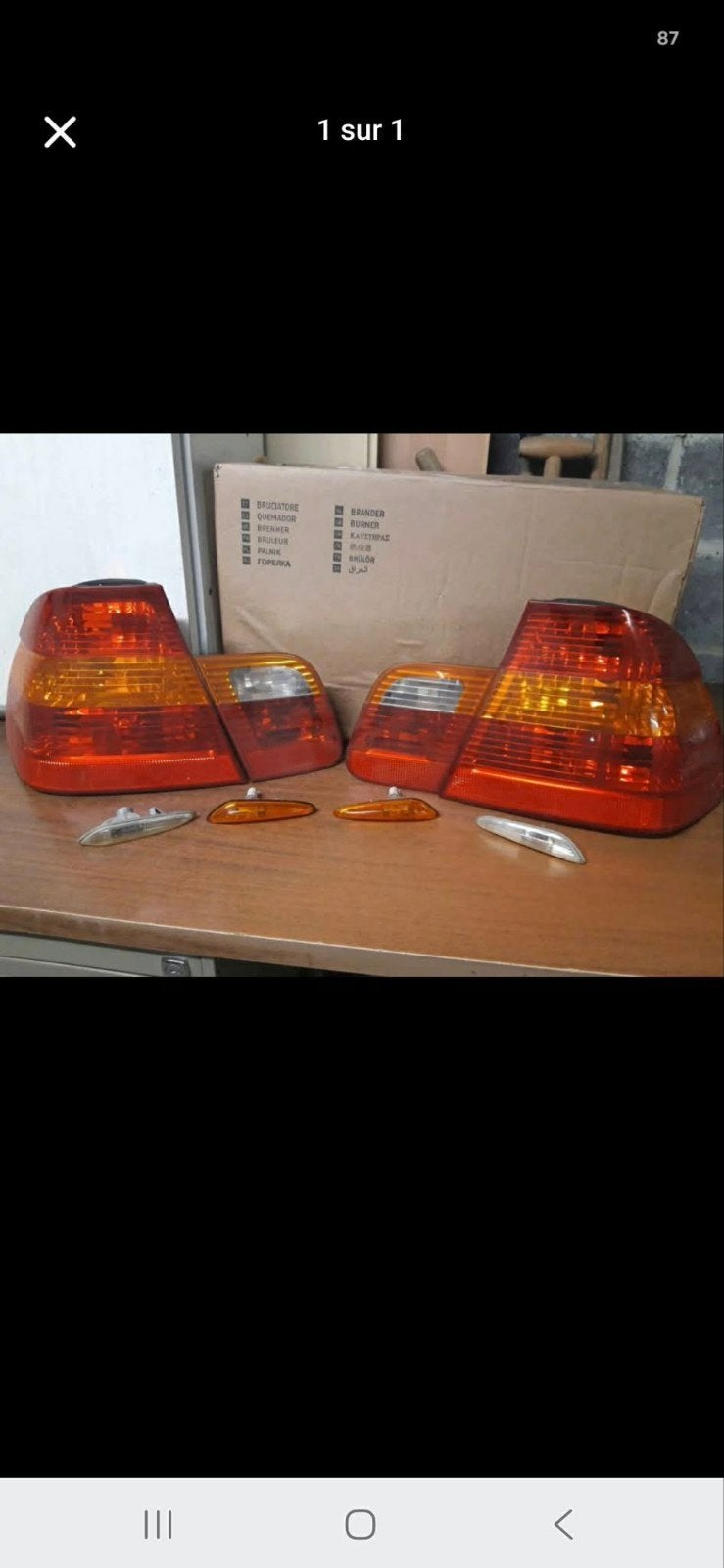 Feux arrières + clignotants d'aile BMW E46, Autos : Pièces & Accessoires, Enlèvement ou Envoi, BMW