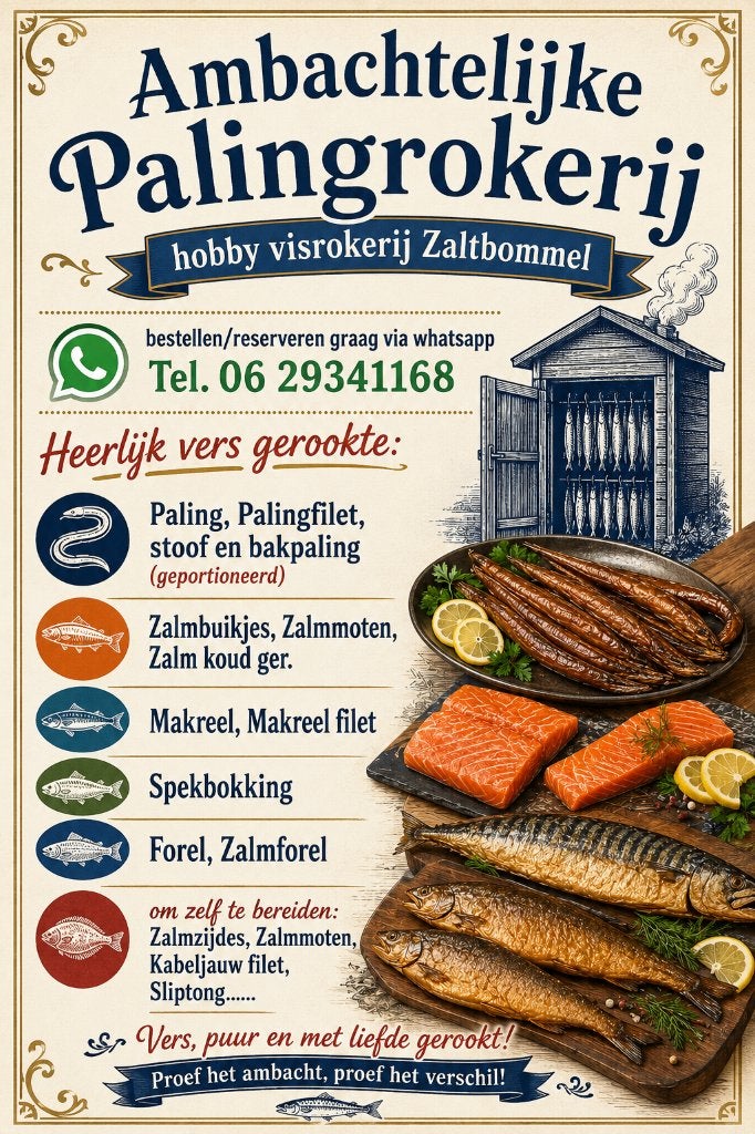 Ambachtelijk gerookte Paling, Ophalen, Nieuw