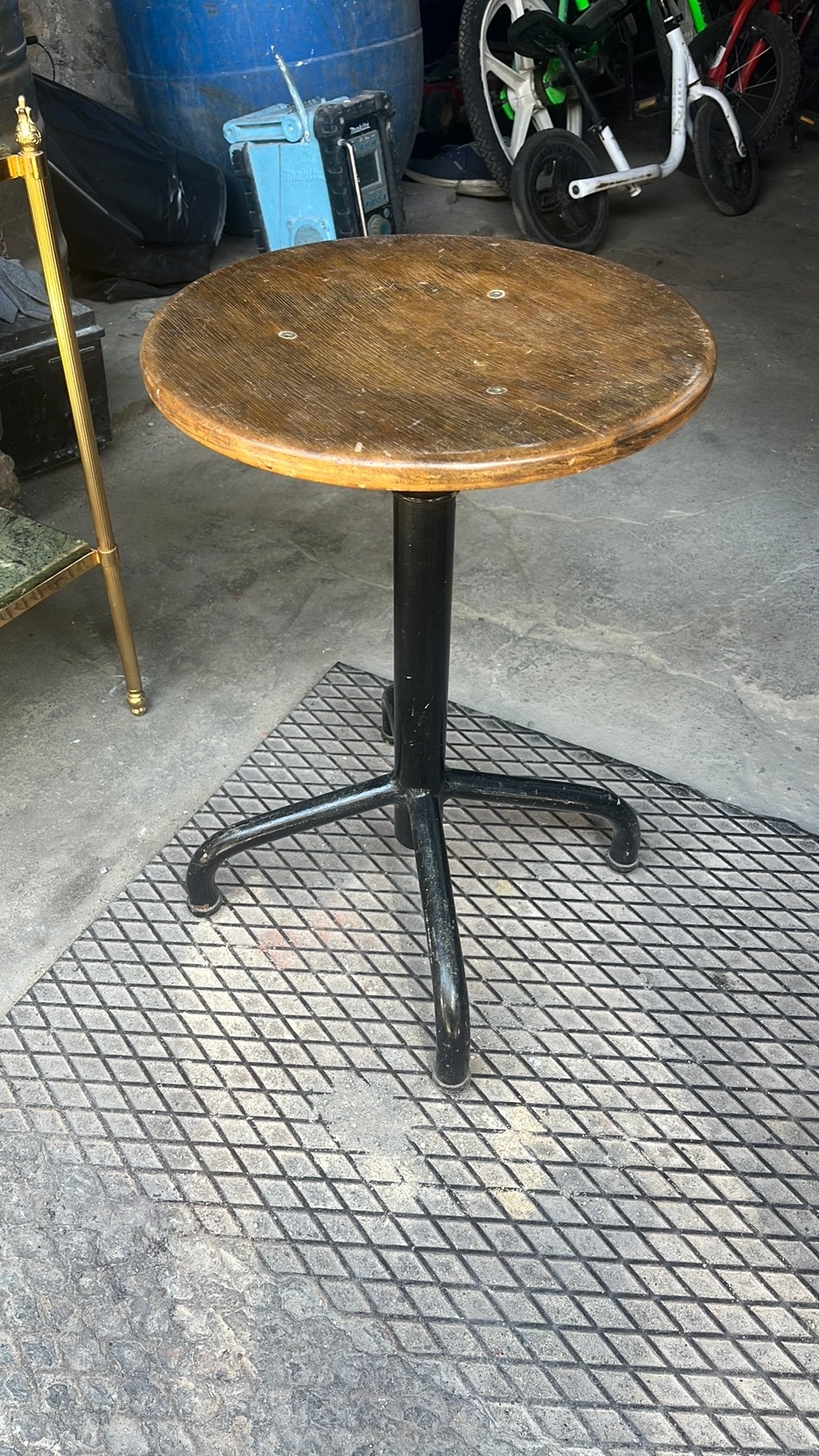Tabouret d'atelier industriel vintage, Enlèvement, Comme neuf