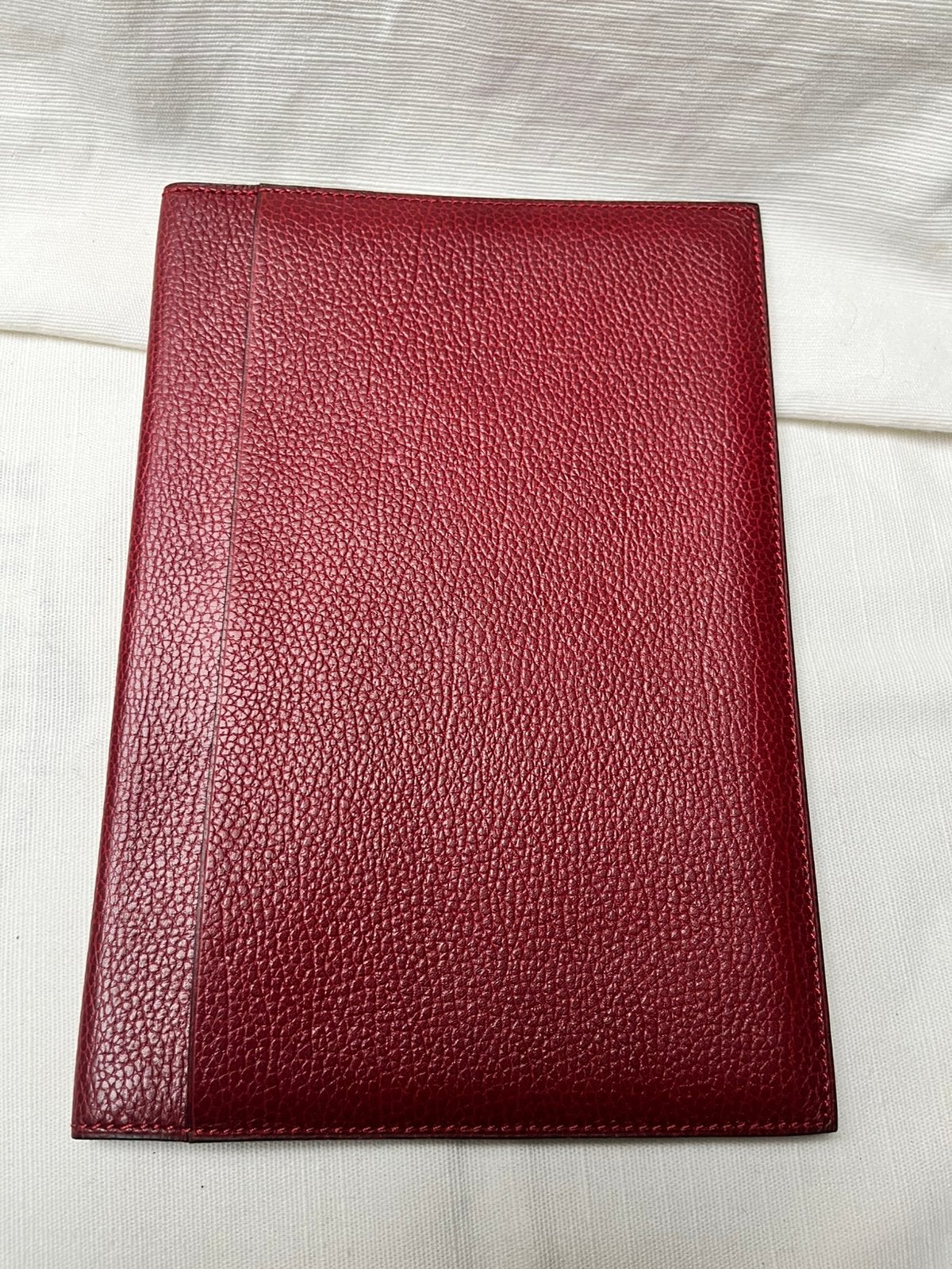 Vintage Delvaux Bruxelles – Lederen agenda/documentenhoes, Gebruikt, Rood, Overige merken, Overige typen
