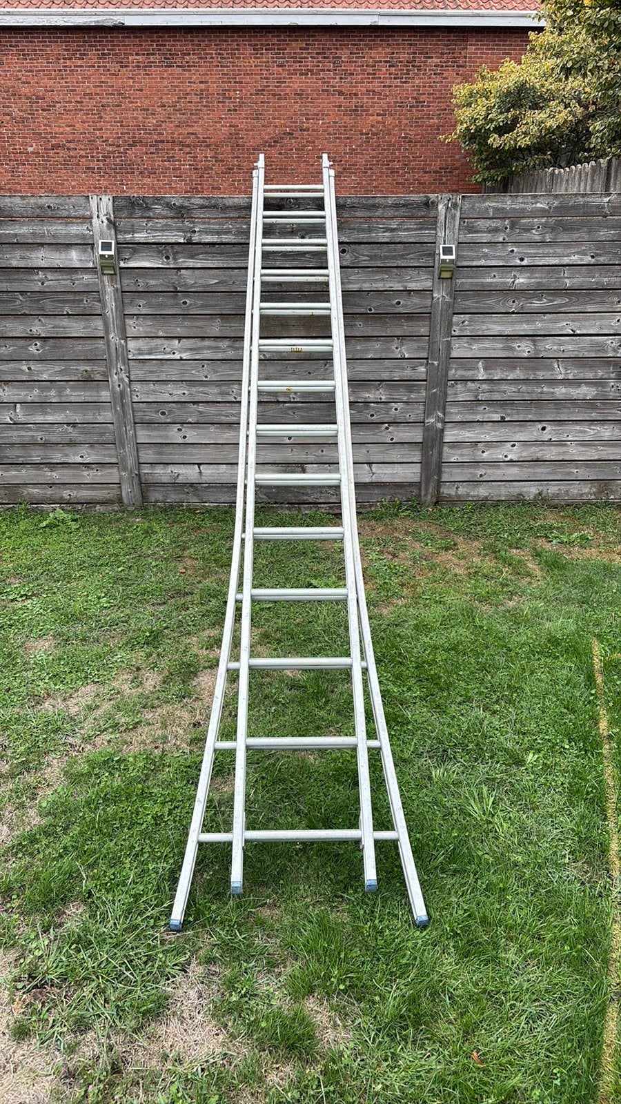 Ladder uitschuifbaar, Ophalen, Gebruikt, Ladder, 4 meter of meer