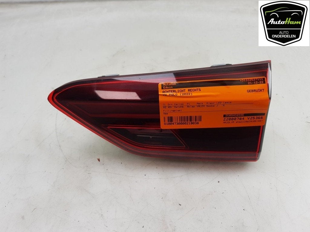 FEU ARRIÈRE DROIT Volkswagen Polo VI (AW1) (|2G0945094E|), Utilisé, Volkswagen