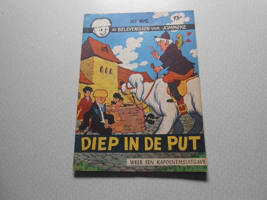 Jommeke 17 Diep in de put 1964 1 ste druk., Gelezen, Eén stripboek, Jef Nys., Ophalen of Verzenden