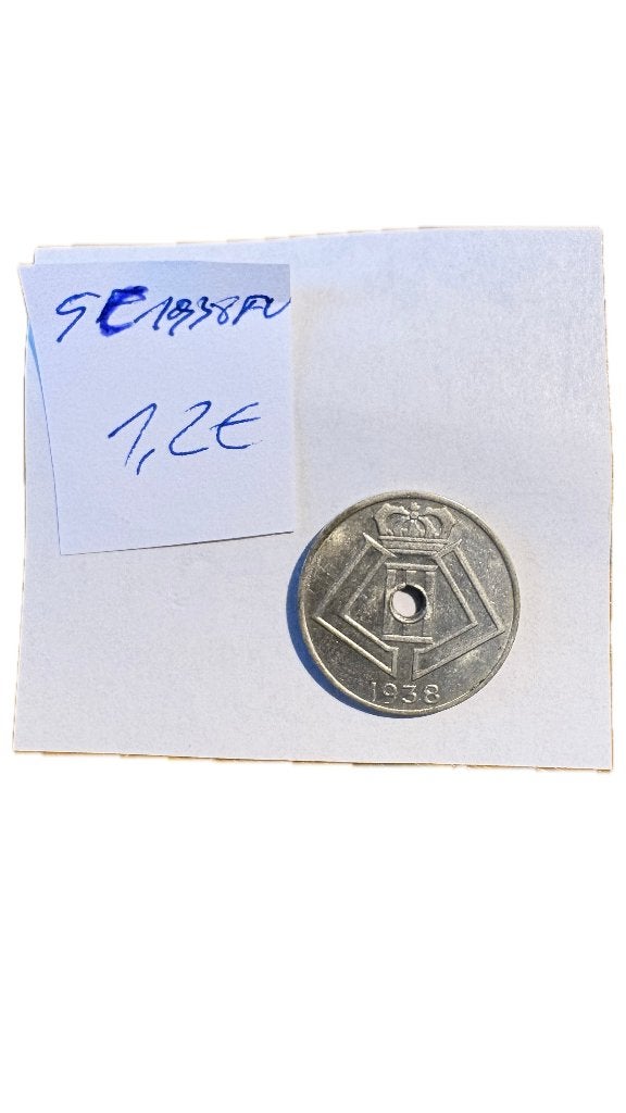 LEOPOLD III: 5c 1938FV, Postzegels en Munten, Ophalen of Verzenden