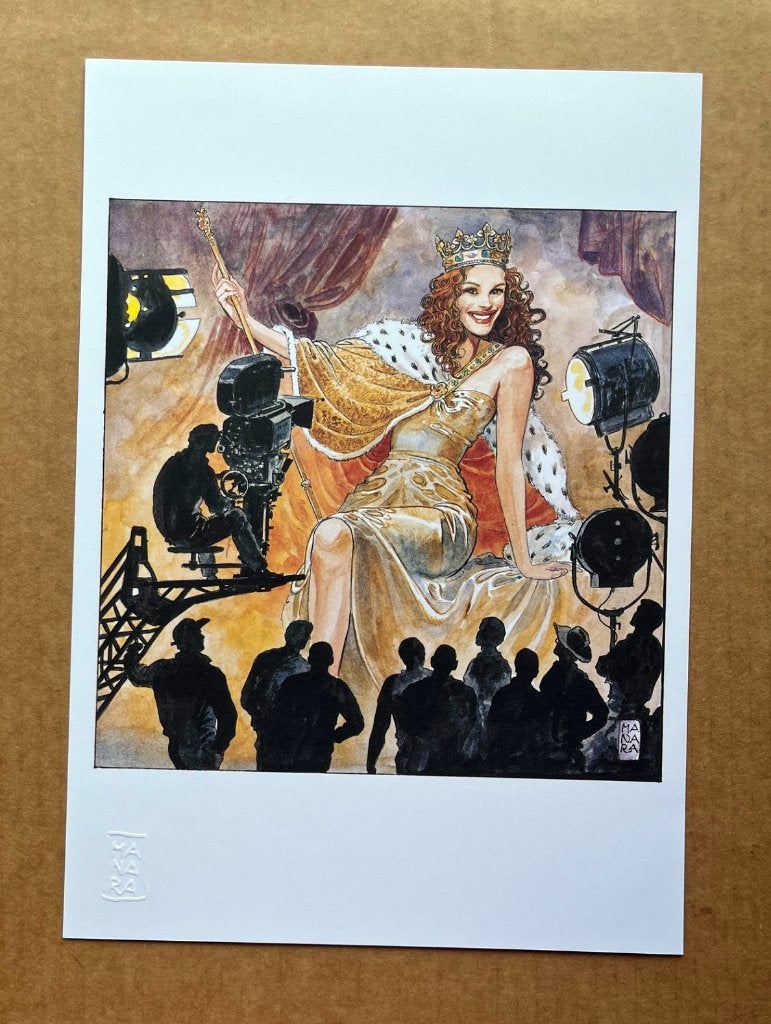 Manara - Illustration d'Art - Julia Roberts, Envoi