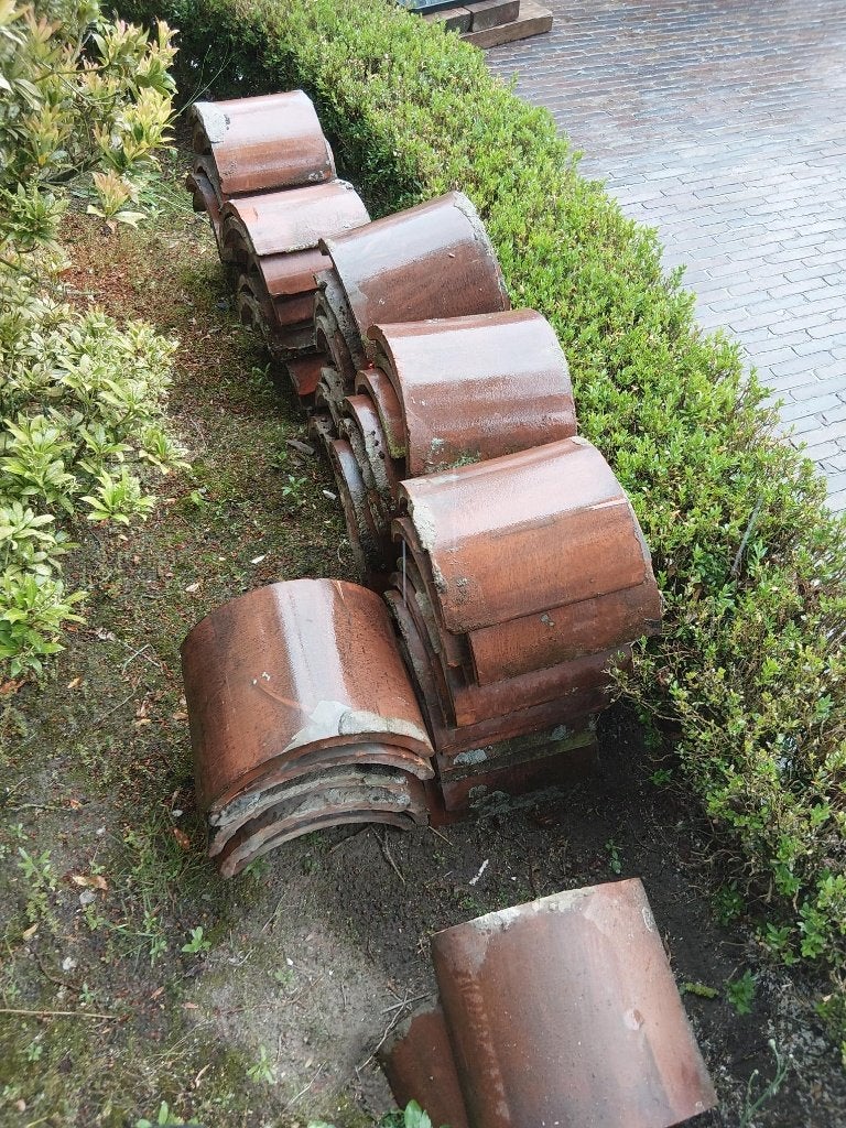 oude vorstpannen, Pierre ou Argile, Enlèvement, Utilisé, Rouge