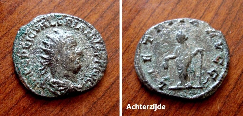 Romeinse bronzen munt keizer Valerianus (250-260 ac.), Verzenden, Italië, Losse munt