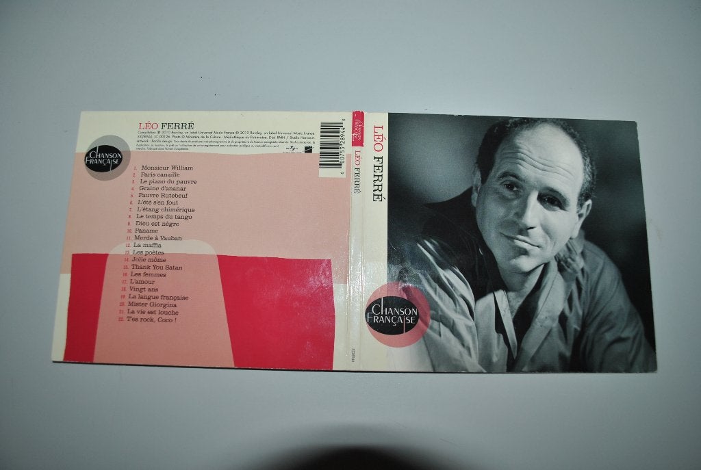 Léo Ferré "Chanson française" Comme neuf, Cd's en Dvd's, Verzenden, Zo goed als nieuw, Chanson