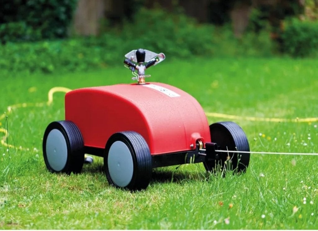 Perrot regenwagen / beregeningshaspel, Tuin en Terras, Ophalen of Verzenden, Zo goed als nieuw, Cirkelsproeier