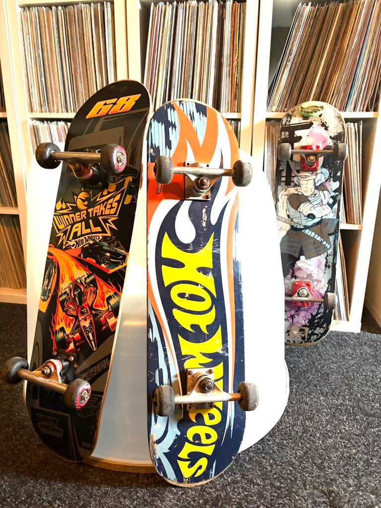 3 Vintage skateboard ( Hot Wheels), Sport en Fitness, Skateboarden, Ophalen, Gebruikt, Skateboard