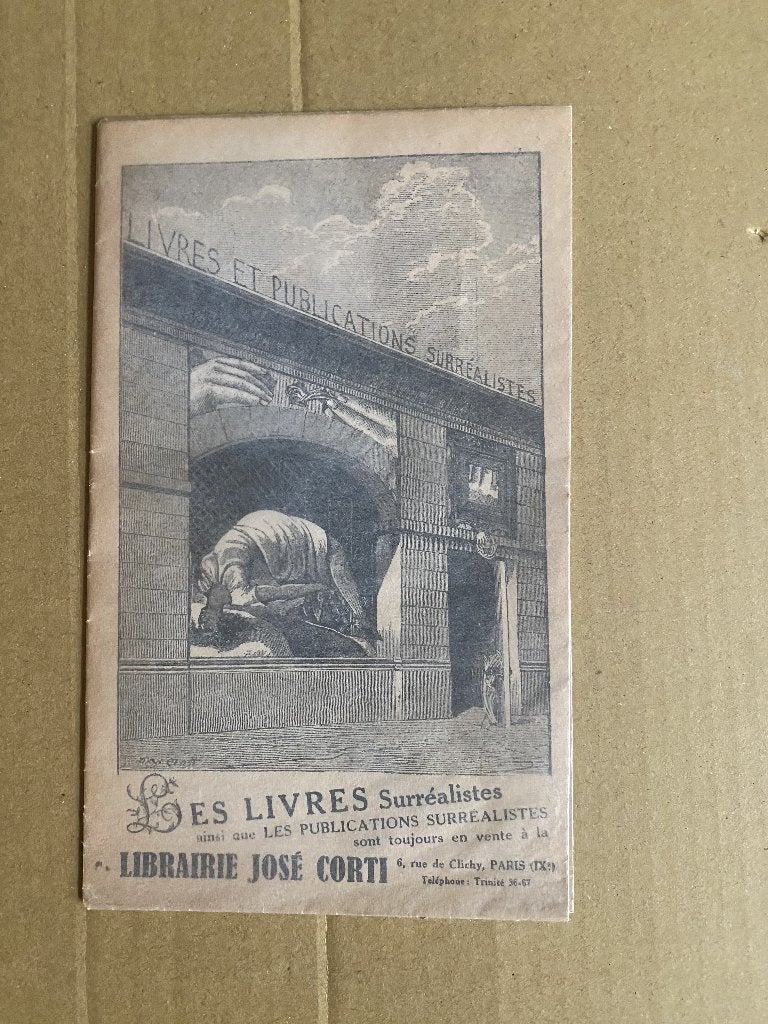 LIVRES  PUBLICATIONS SURRÉALISTES 1931 Ernst Nan Ray Breton, Enlèvement ou Envoi