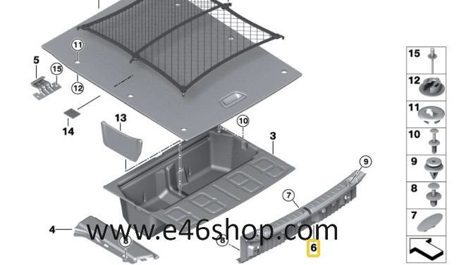 KOFFERBAK BESCHERMLIJST BMW F36 OE 51477337183, -, -, Nieuw, Ophalen of Verzenden