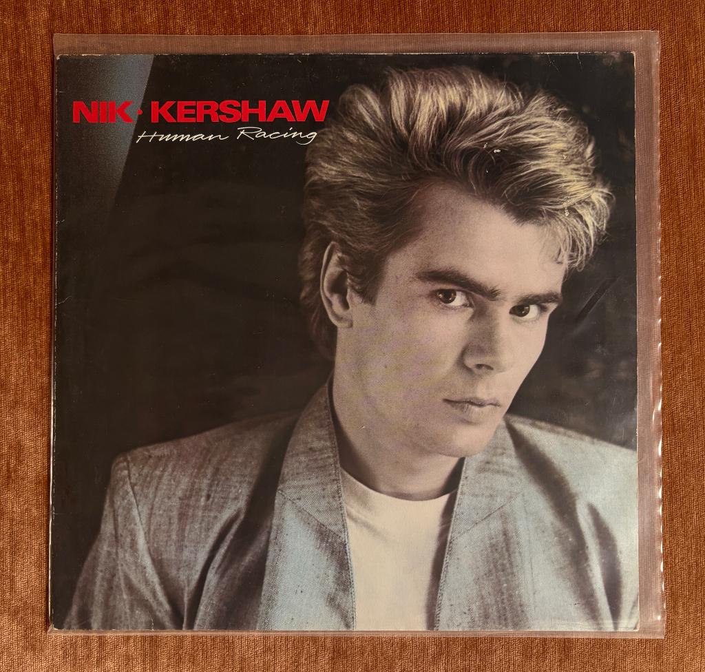Nik Kershaw, Human Racing, Beschermende buitenhoes, Ophalen, Zo goed als nieuw, 12 inch