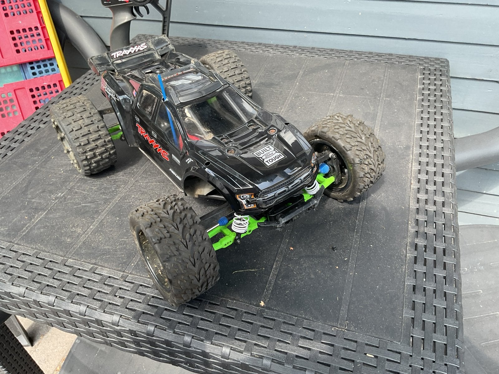Traxxas rustler 4x4, Hobby en Vrije tijd, Elektro, Gebruikt, Ophalen of Verzenden, Schaal 1:10