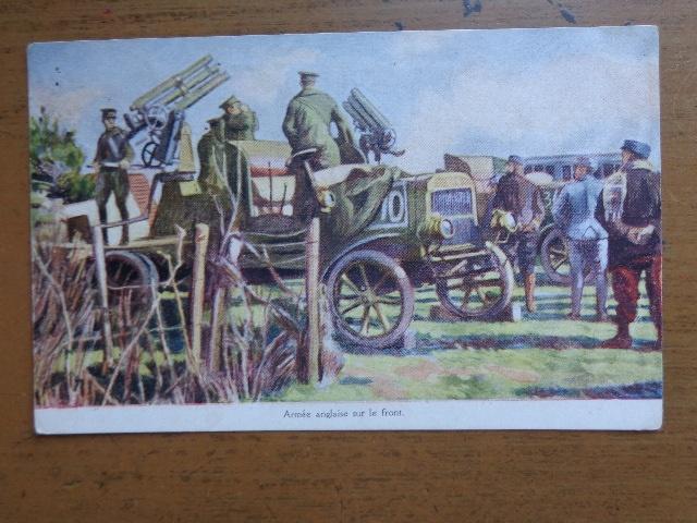 Postkaart Militaria / Armée anglaise sur le front, Collections, Envoi, 1920 à 1940, Affranchie, Politique et Histoire