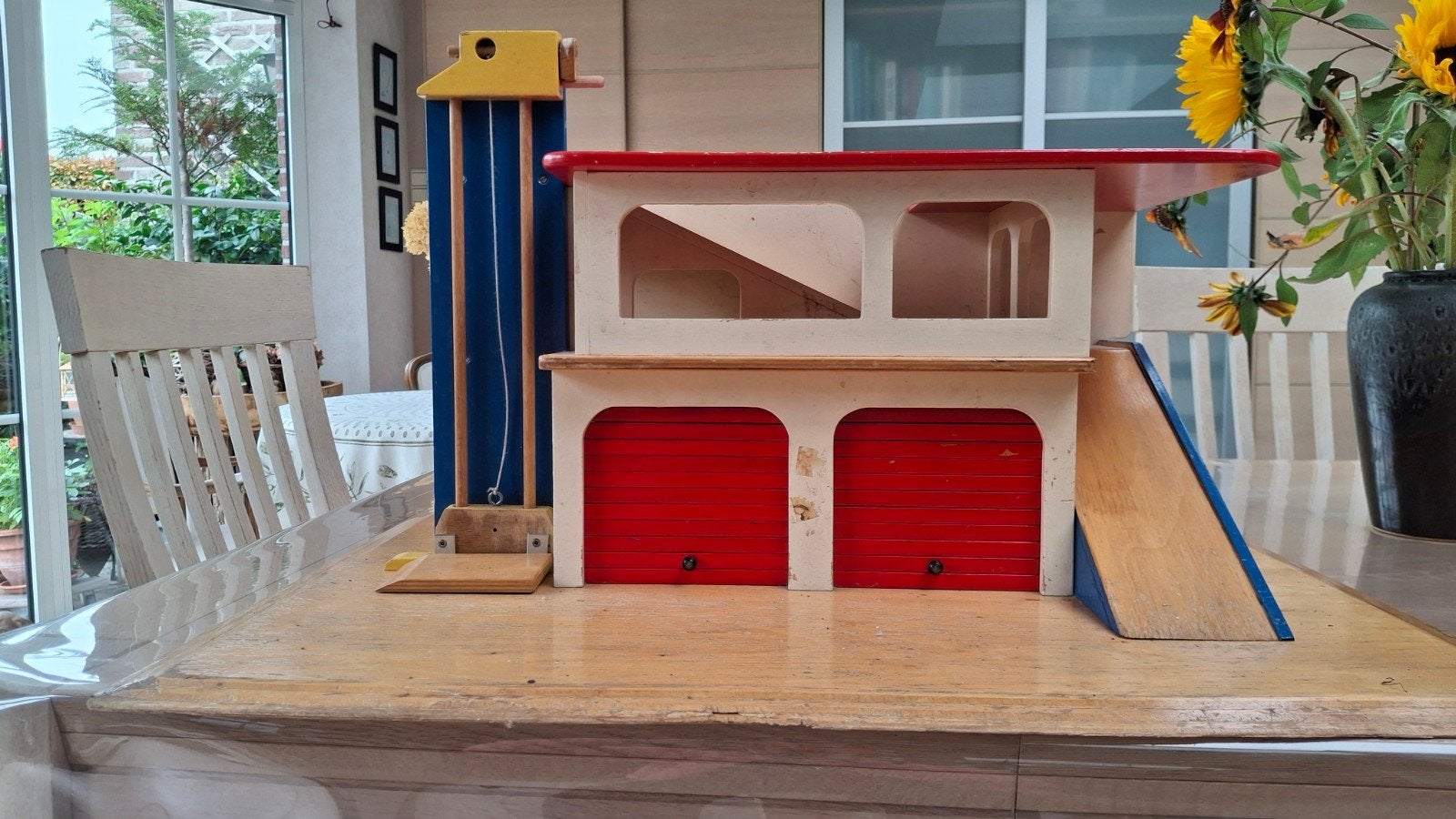 Houten garage, Kinderen en Baby's, Ophalen, Gebruikt