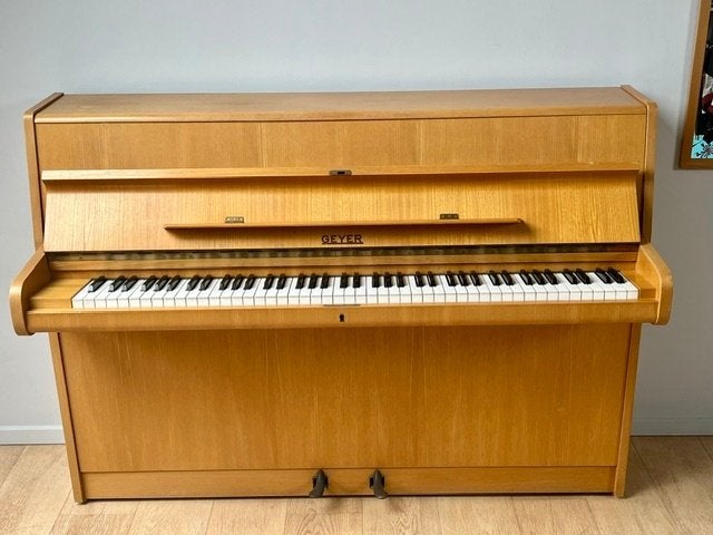 Piano droit Geyer, Musique & Instruments, Pianos, Enlèvement, Utilisé, Brun, Piano
