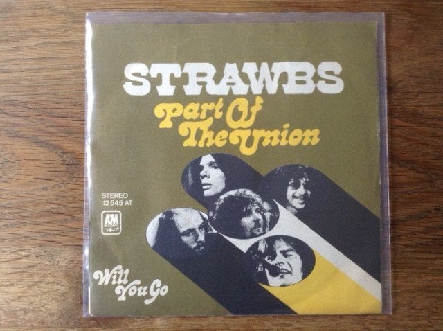 single strawbs, 7 inch, Ophalen of Verzenden, Beschermende buitenhoes, Rock en Metal