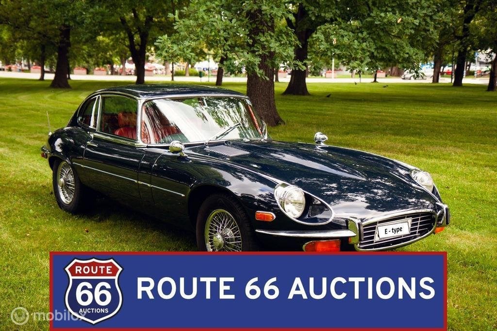 Jaguar E-Type Series 3 | 1972 | Route 66 Auctions, Zwart, Bedrijf, Handgeschakeld, Overige carrosserie