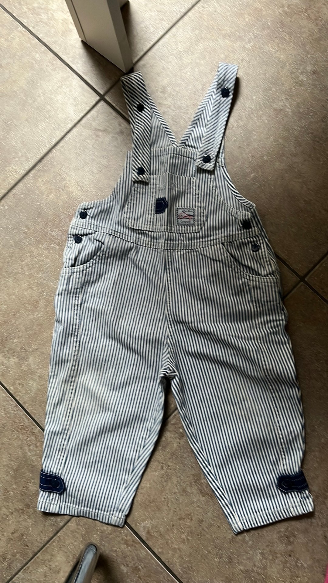 Gestreept wit en blauw pak maat 86, Kinderen en Baby's, Ophalen, Zo goed als nieuw